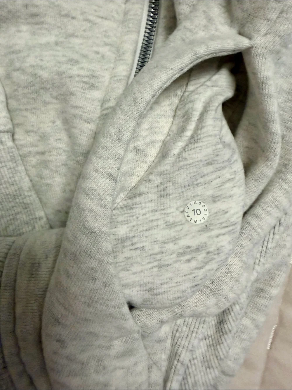 Lululemon Scuba Hoodie IV Full Zip Classic Fleece Heathered Core Ultra Light Gre
